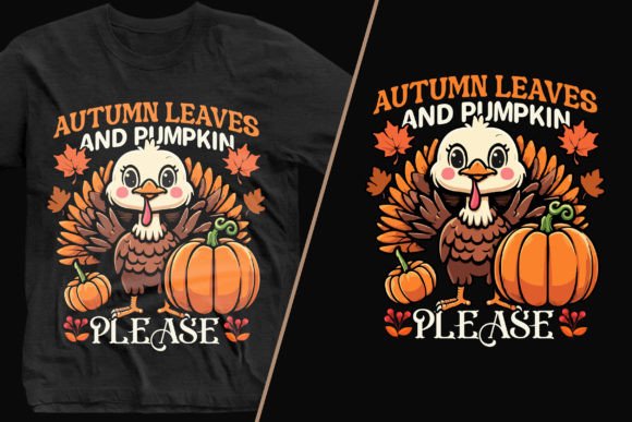 Autumn Leaves and Pumpkin Clasyy T-shirt