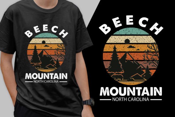Beech Mountain Modern T-Shirt Design: Graphics & T-Shirt Designs