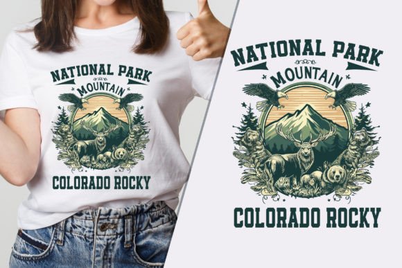 Colorado Rocky Mountain Modern Graphics & T-Shirt Designs