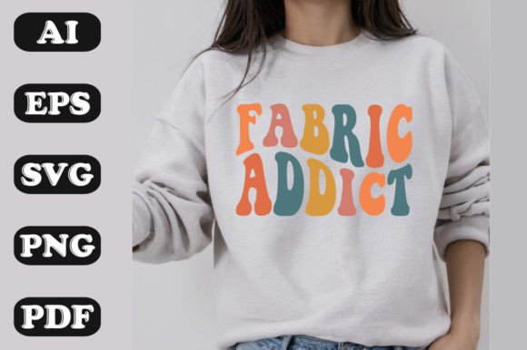 Fabric Addict: Retro Wavy Graphics for T-Shirt Designs