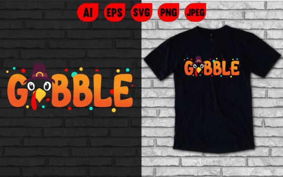 Gibble Thanksgiving Graphics for T-Shirt Designs