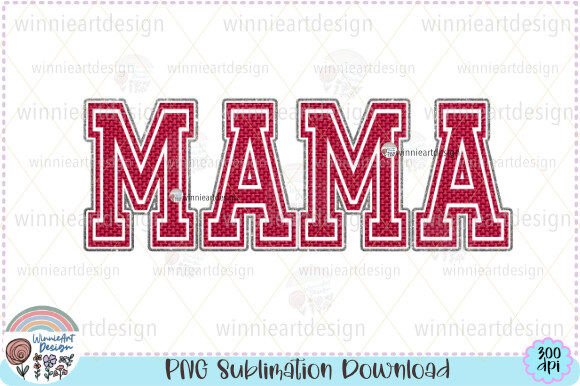 Mama Christmas Sublimation Graphics for T-Shirt Designs