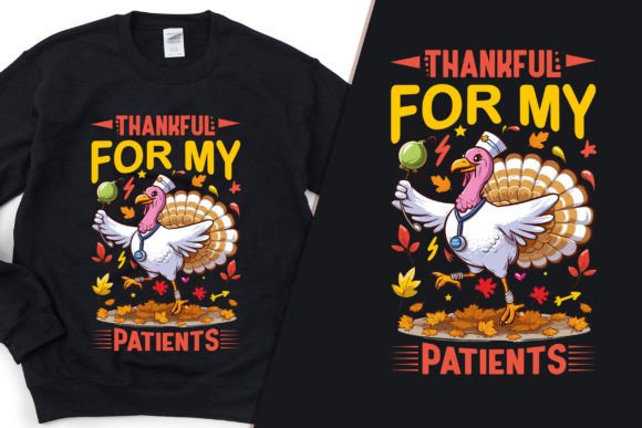 One Thankful Nurse Cool T-Shirt Design – Graphics for Branding