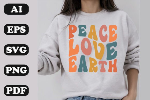 Peace Love Earth Graphics & T-Shirt Designs