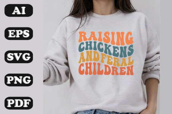 Raising Chickens SVG Graphics for T-Shirt Designs