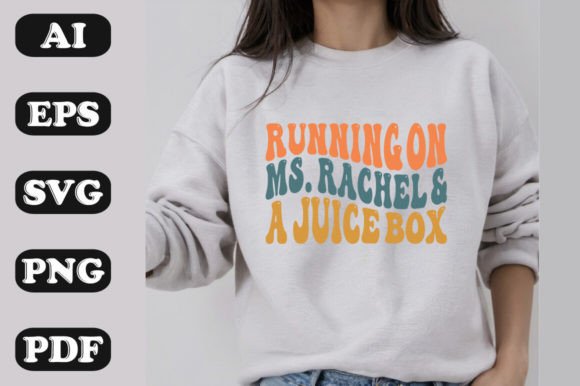 Running on Ms. Rachel Juice Box Graphics