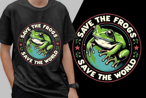 Save Frogs Save World Graphics & T-Shirt Designs