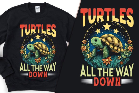 Turtles All the Way Down Classic T-Shirt Graphics