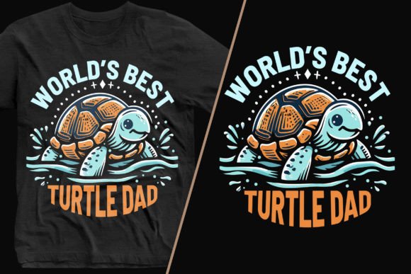 Worlds Best Turtle Dad Classic T-Shirt Graphics