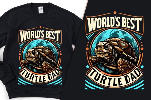 Worlds Best Turtle Dad Graphics & T-Shirt Designs