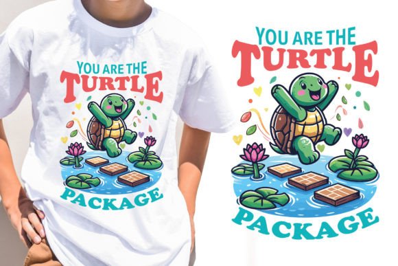 You Are the Turtle Package Stylish Tee: Graphics & T-Shirt Designs